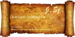 Juriga Szabella névjegykártya
